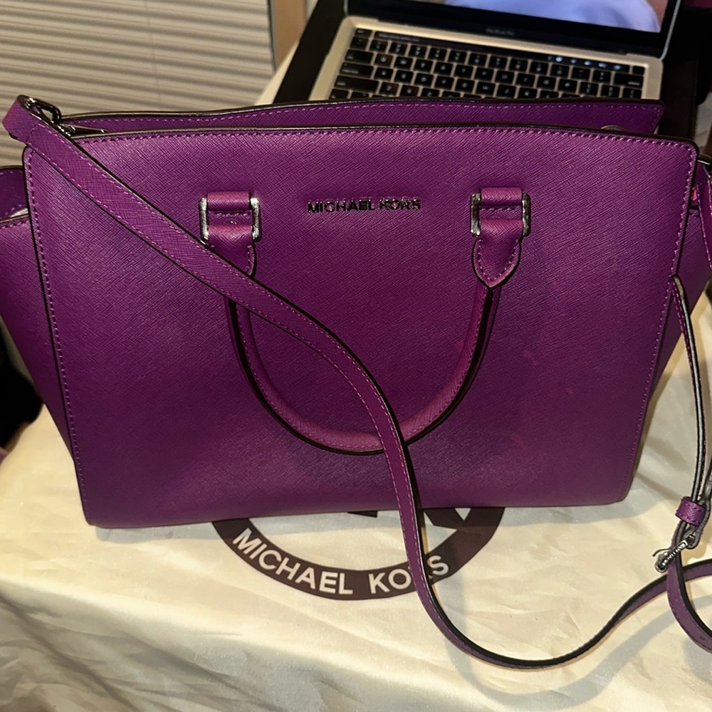 Purple Michael Kors purse
